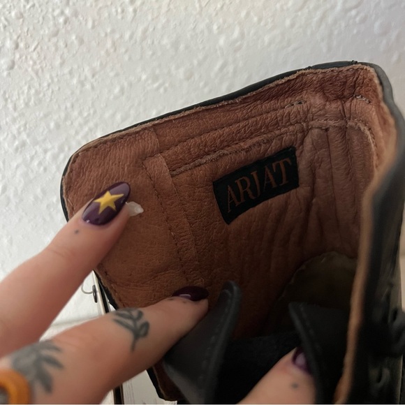 New! Ariat Scout Paddock Black Combat Boots Size 6 - Picture 3 of 7